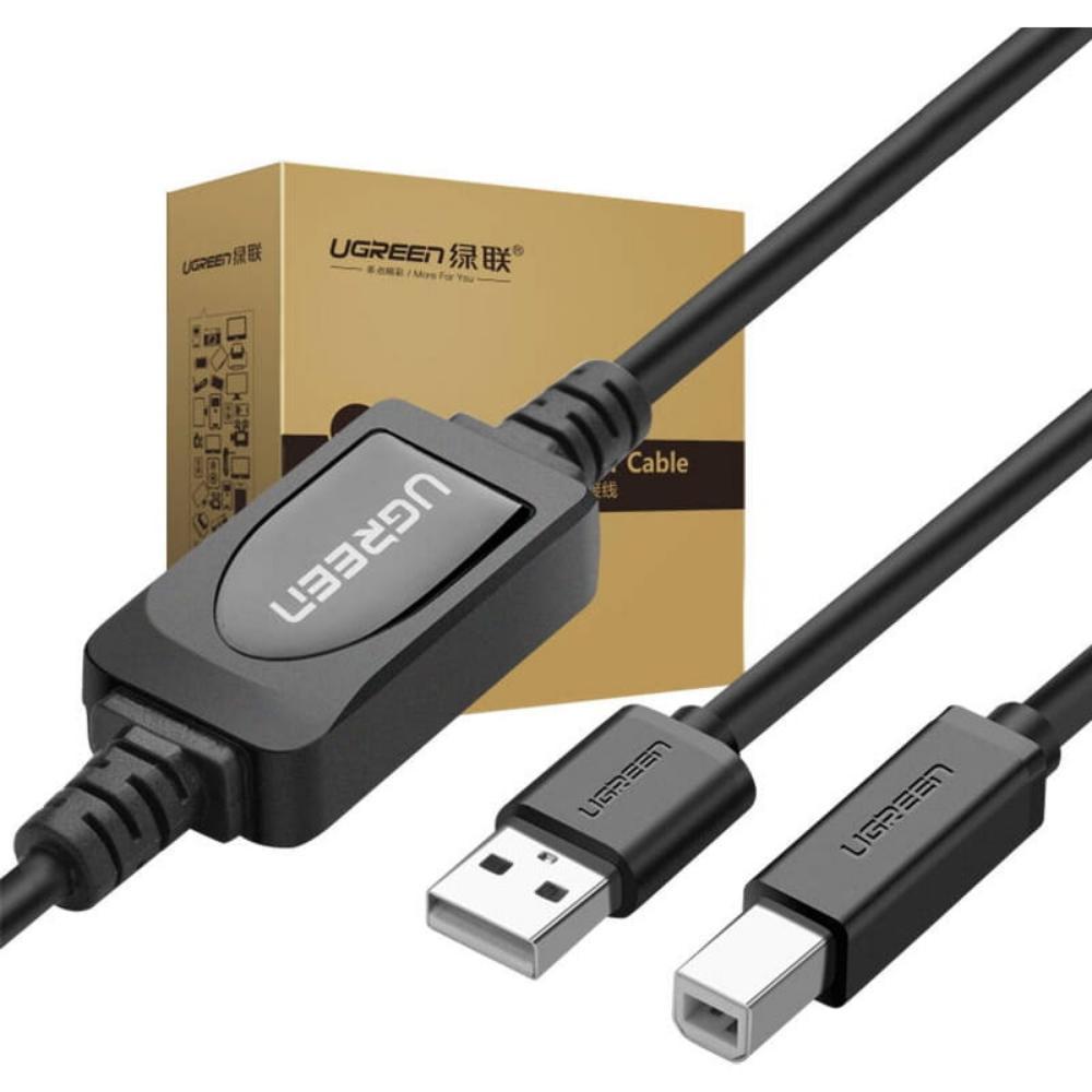 Ugreen Active USB 2.0 A-B US122 to printer 15m black (10362) (UGR10362)