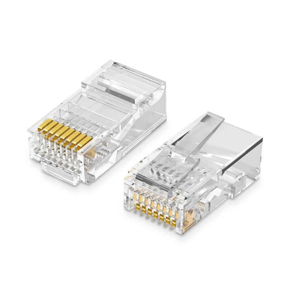 Ugreen NW110 Ethernet RJ45 Plug 8P/8C Cat.5/5e UTP 100pcs. (50246) (UGR50246) | JAR Computers Ugreen NW110 Ethernet RJ45 Plug 8P/8C Cat.5/5e UTP 100pcs. (50246) (UGR50246)