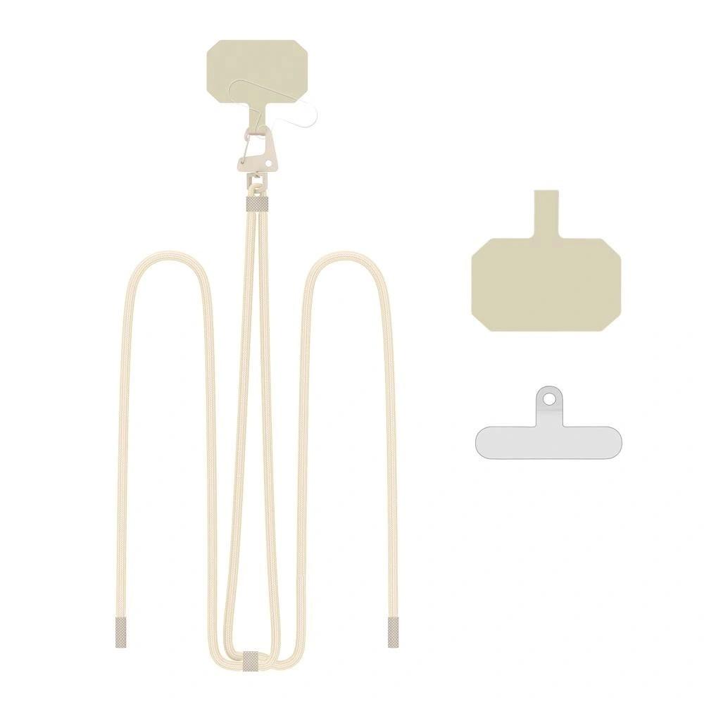 Универсална връзка за носене през врата за смартфони - Tech-Protect C5S Rope Universal Necklace Phone Lanyard (светлокафяв) | JAR Computers Универсална връзка за носене през врата за смартфони - Tech-Protect C5S Rope Universal Necklace Phone Lanyard (светлокафяв)