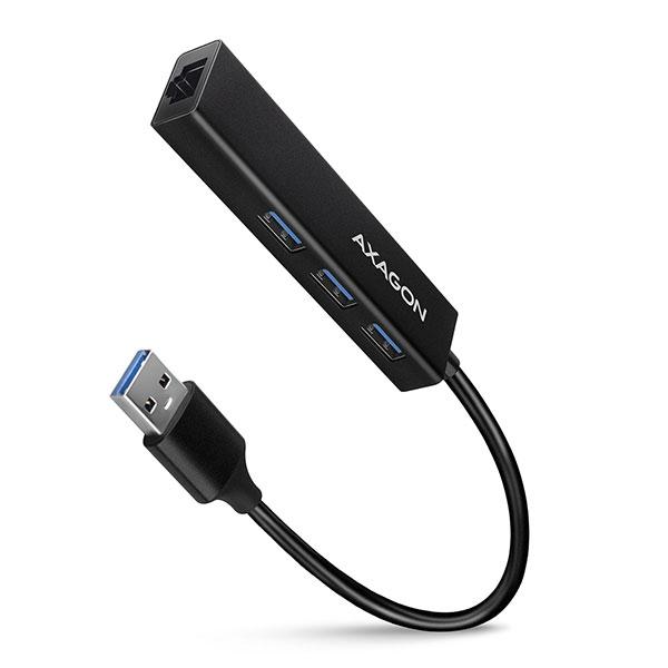 USB3-C to Giga LAN + 3xUSB3 HUB, AXAGON HMA-GL3A | JAR Computers USB3-C to Giga LAN + 3xUSB3 HUB, AXAGON HMA-GL3A