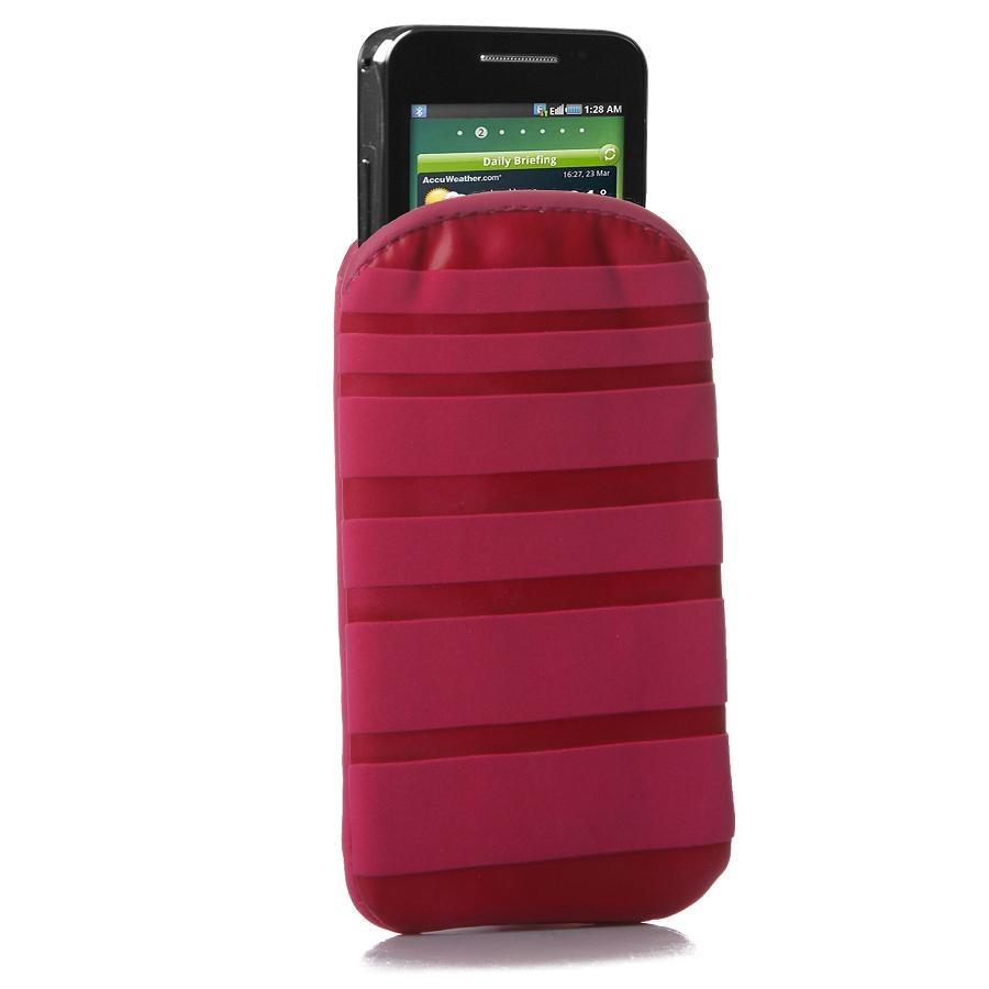 Велурен калъф за iPhone 4S, iPhone 4 и мобилни телефони - SBS Stripes Smooth Case M (розов) | JAR Computers Велурен калъф за iPhone 4S, iPhone 4 и мобилни телефони - SBS Stripes Smooth Case M (розов)