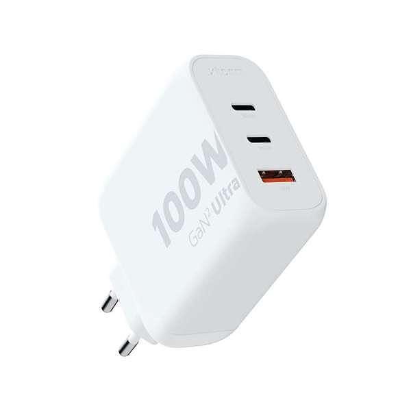 Зарядно Xtorm GaN2 Ultra USB, 2 порта USB-C, 220V, 100W, бял цвят