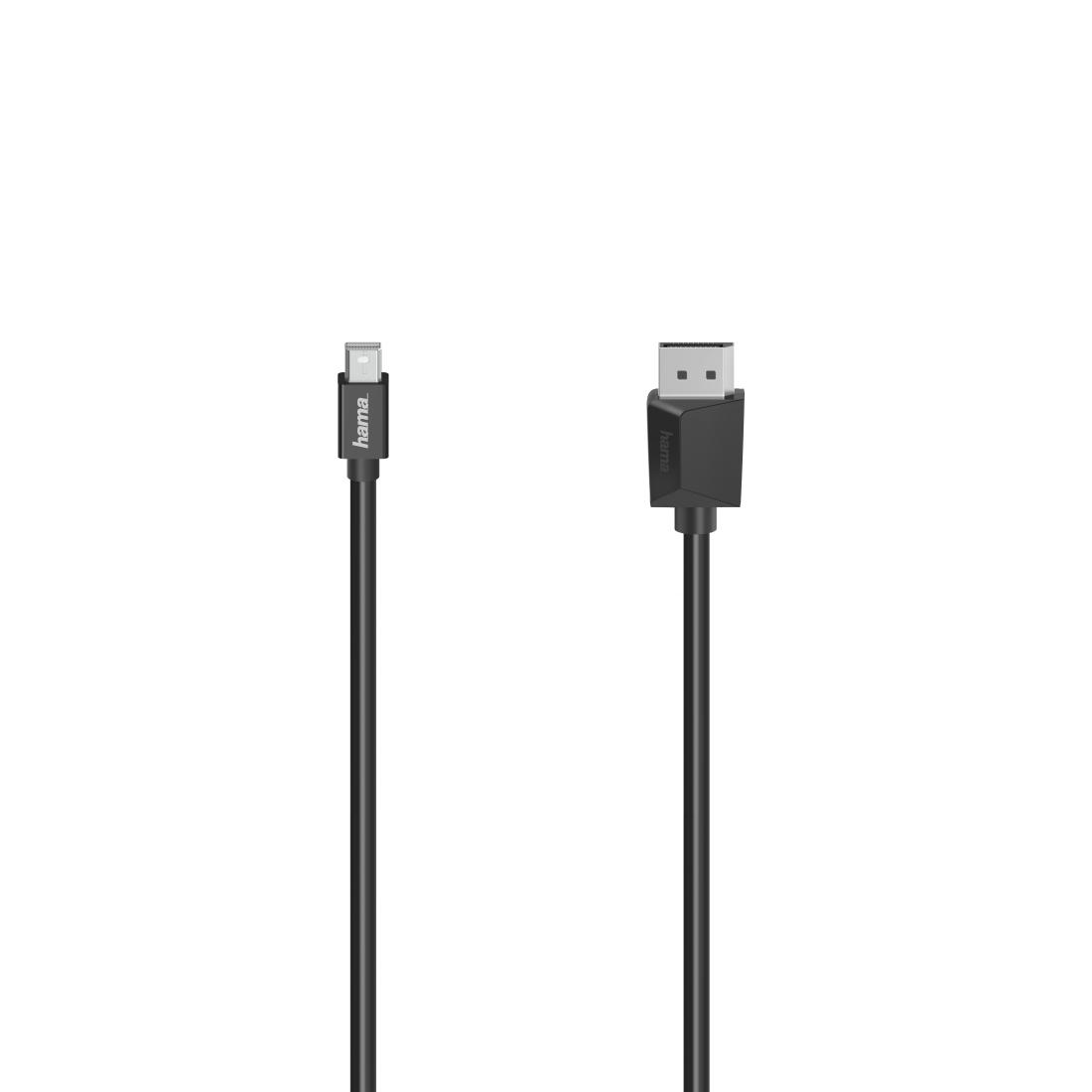 Hama 00200710 DisplayPort кабел 1,5 м Mini DisplayPort Черен | JAR Computers Hama 00200710 DisplayPort кабел 1,5 м Mini DisplayPort Черен