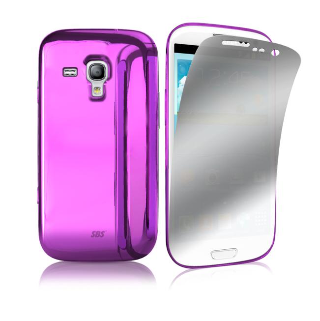 Хромиран кейс с огледално защитно покритие за Samsung Galaxy S3 mini - SBS Chrome Cover (розов) | JAR Computers Хромиран кейс с огледално защитно покритие за Samsung Galaxy S3 mini - SBS Chrome Cover (розов)