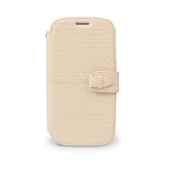 Кожен калъф (естествена кожа) за Samsung Galaxy S3 i9300, S3 Neo - Zenus Masstige Lettering Diary (бежав) | JAR Computers Кожен калъф (естествена кожа) за Samsung Galaxy S3 i9300, S3 Neo - Zenus Masstige Lettering Diary (бежав)