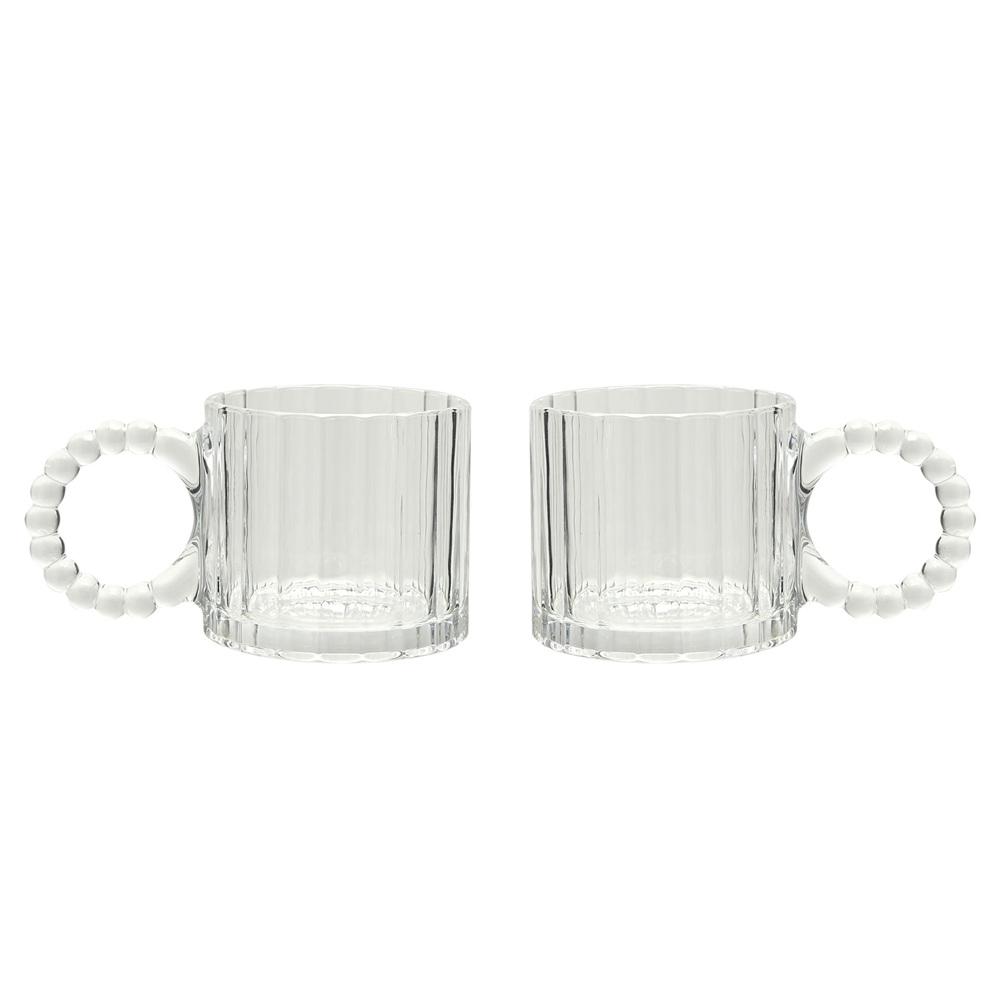 Комплект от 2 прозрачни чаши Hestia Bobble Design