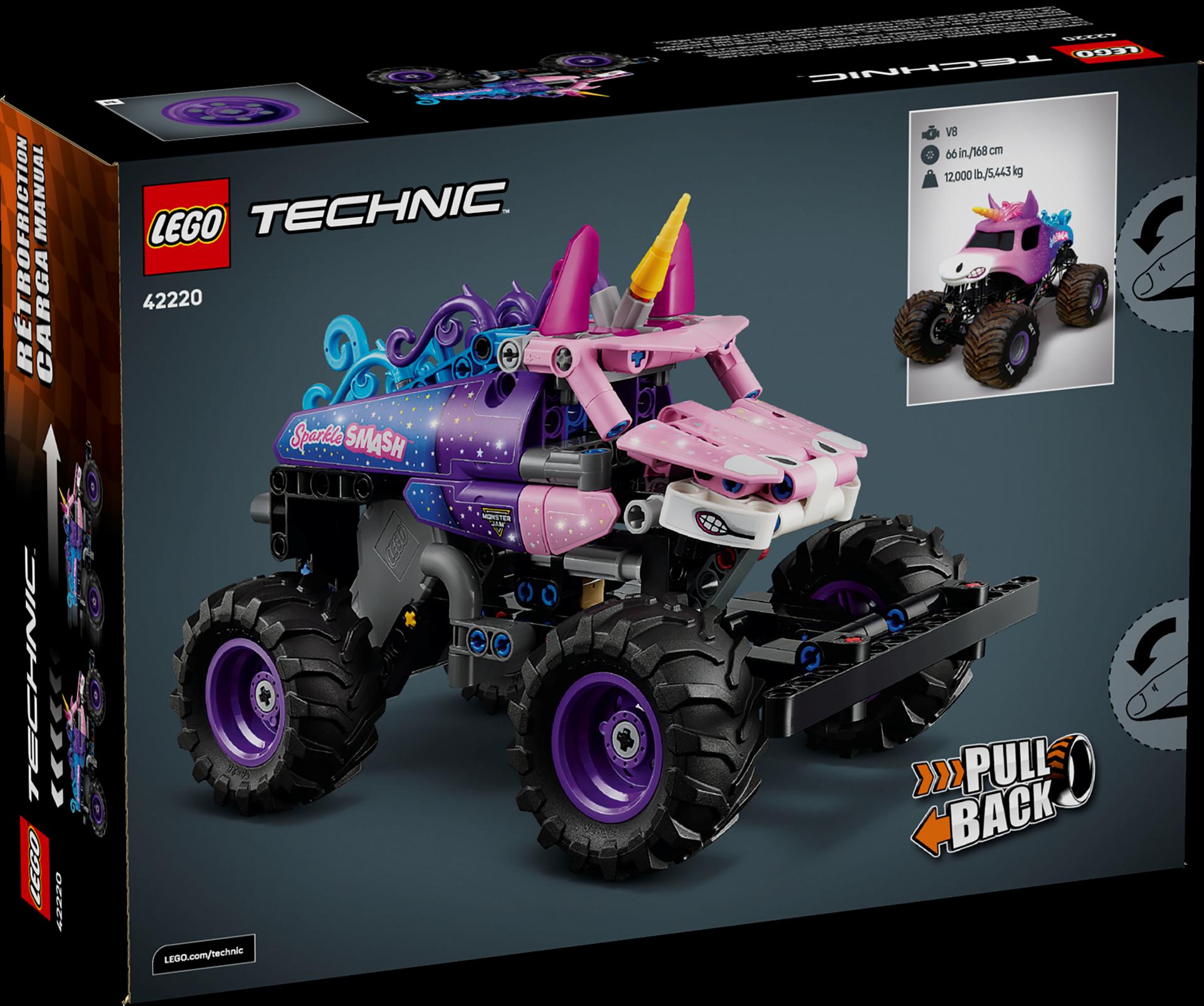 Lego Technic Monster Jam Sparkle Smash With Pull-back Motor (42220) (LGO42220)