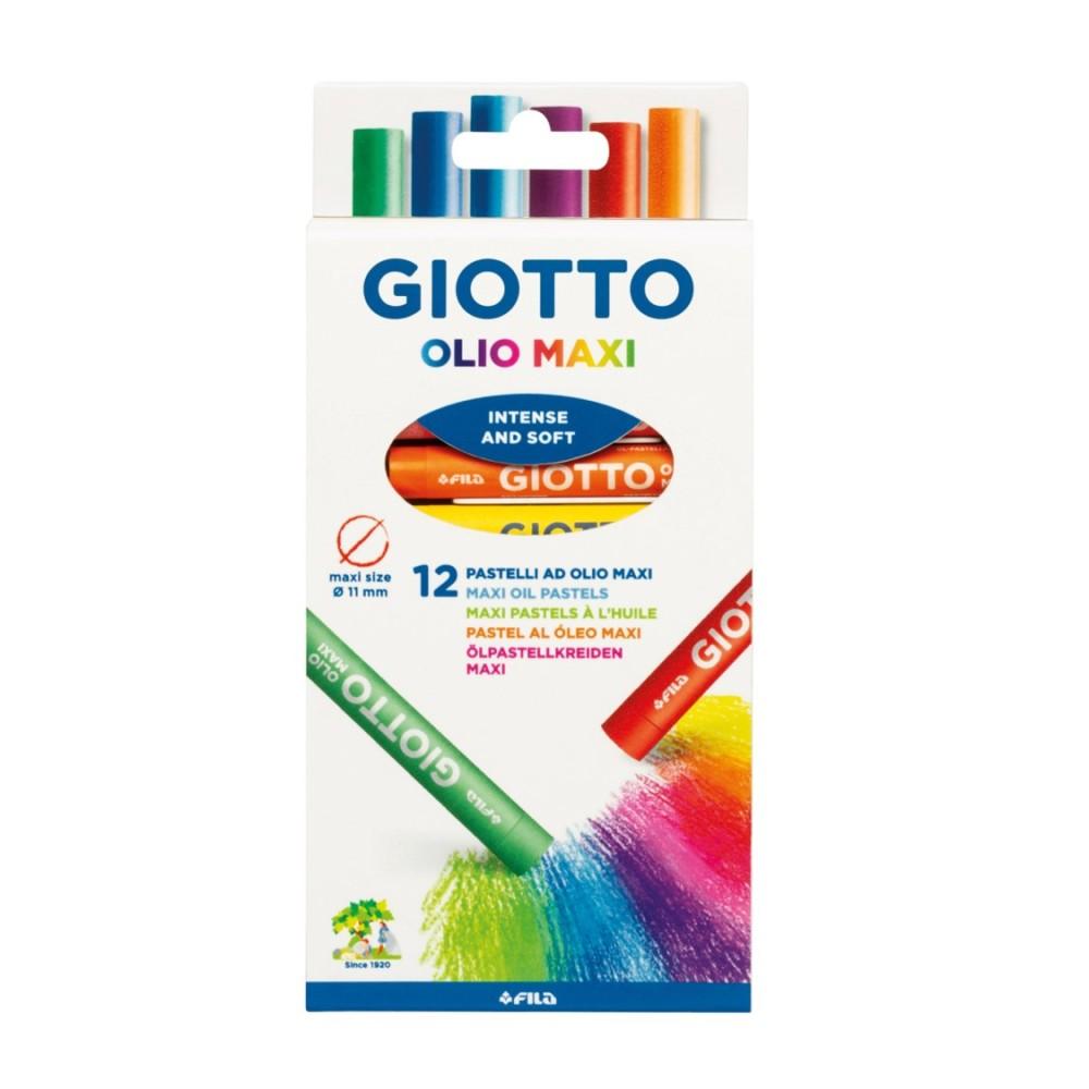 Маслени пастели GIOTTO OLIO MAXI, ф 11 мм, 70 мм, 12 цвята | JAR Computers Маслени пастели GIOTTO OLIO MAXI, ф 11 мм, 70 мм, 12 цвята