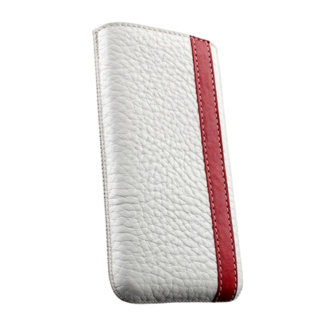 Кожен калъф ръчна изработка, естествена кожа за iPhone 4/4S - SENA Corsa (бял) | JAR Computers Кожен калъф ръчна изработка, естествена кожа за iPhone 4/4S - SENA Corsa (бял)