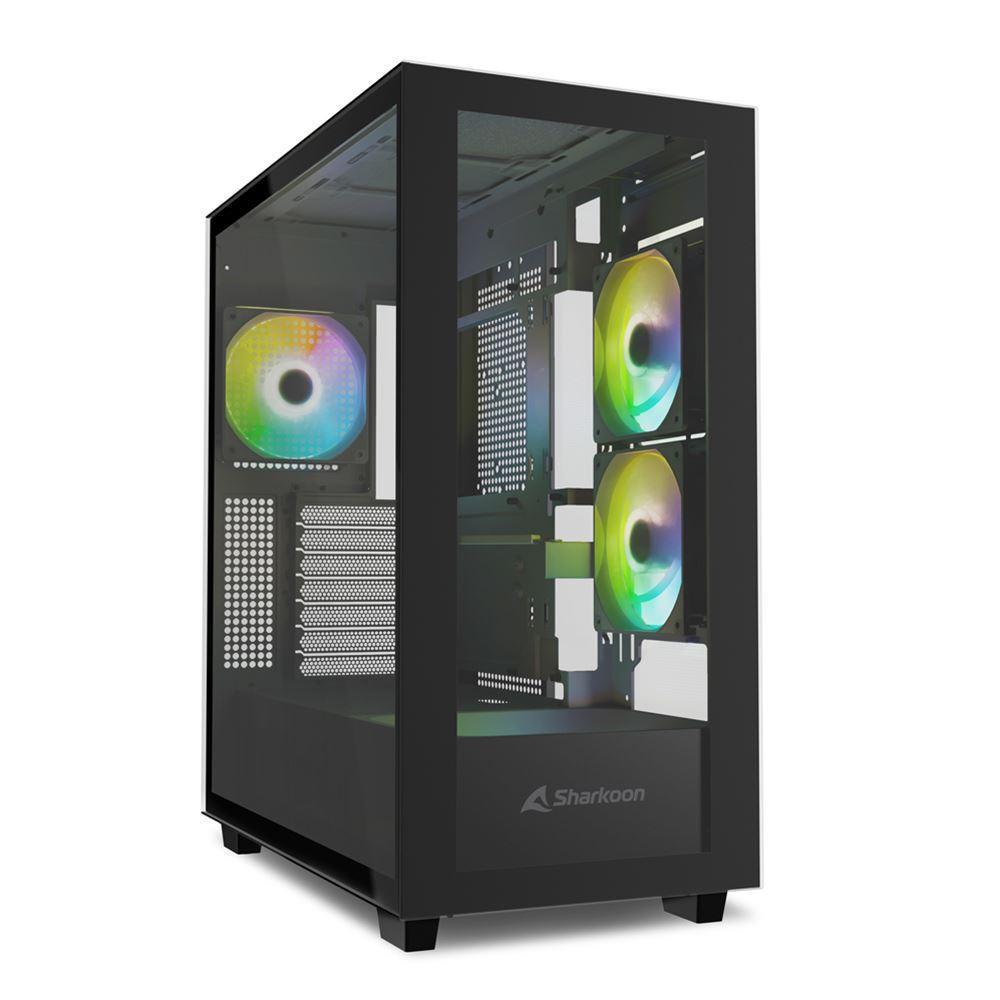 Sharkoon Rebel C60 RGB Black ATX (REBC60RGBBK) (SHRREBC60RGBBK)