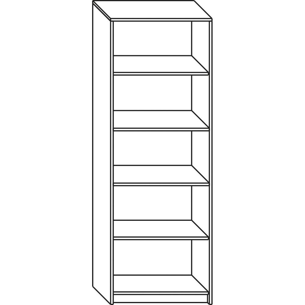 Стелаж 80/40/200 орех