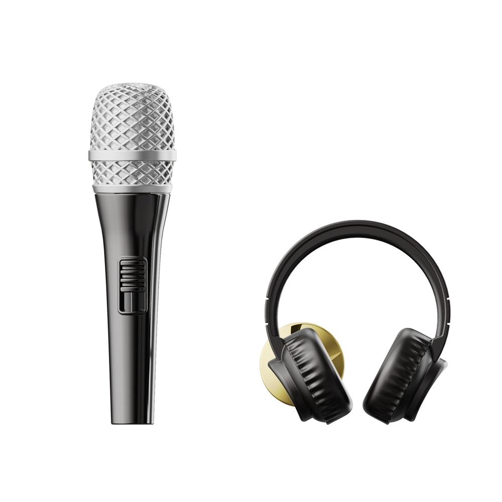 Значка Metalmorphose Fashion Microphone & Headphone | JAR Computers Значка Metalmorphose Fashion Microphone & Headphone