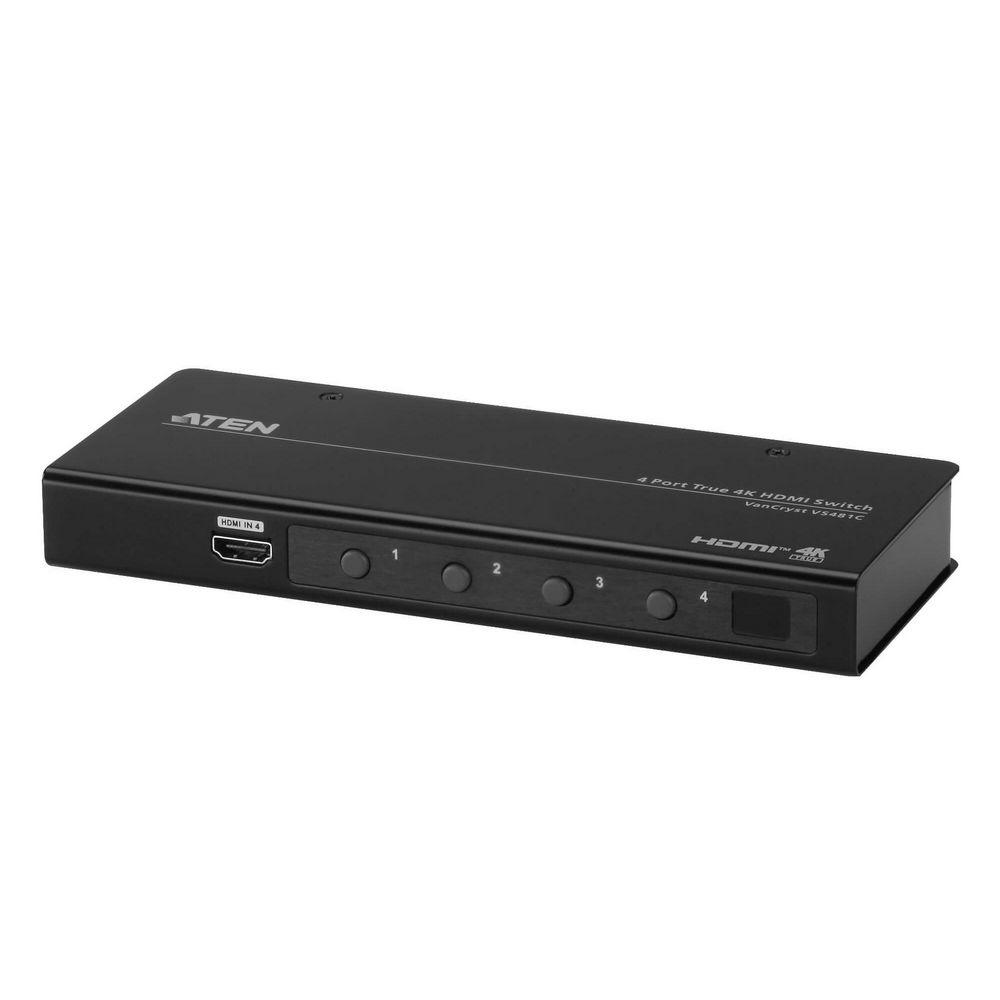ATEN VS481C :: HDMI Switch, 4x 1, Ultra HD True 4K резолюция, RS-232 и IR превключване