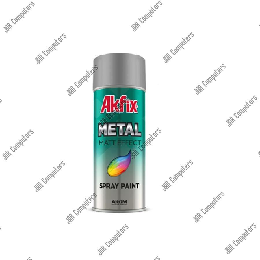 БЪРЗОСЪХНЕЩА АКРИЛНА СПРЕЙ БОЯ АЛУМИНИЕВ МАТ AKFIX RAL9006 400МЛ | JAR Computers БЪРЗОСЪХНЕЩА АКРИЛНА СПРЕЙ БОЯ АЛУМИНИЕВ МАТ AKFIX RAL9006 400МЛ