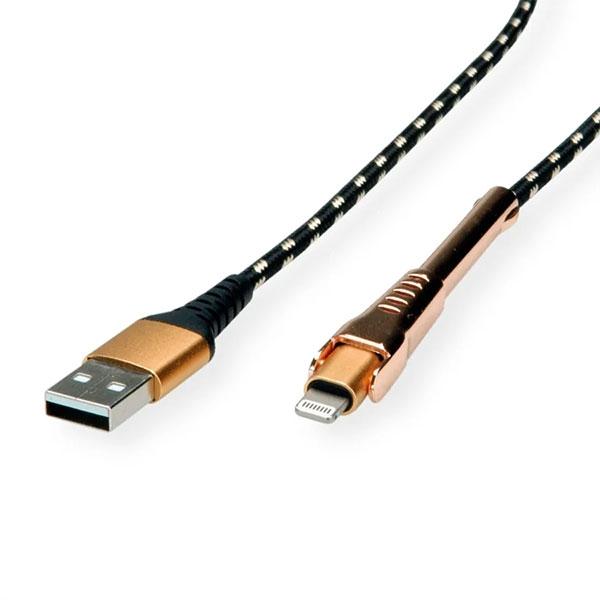 Cable USB2.0 AМ / Lightning, 1m, Roline 11.02.8923 | JAR Computers Cable USB2.0 AМ / Lightning, 1m, Roline 11.02.8923