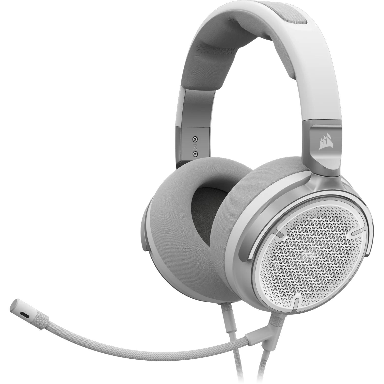 Corsair VIRTUOSO PRO Слушалки Жичен Лента за глава Игри Бяла