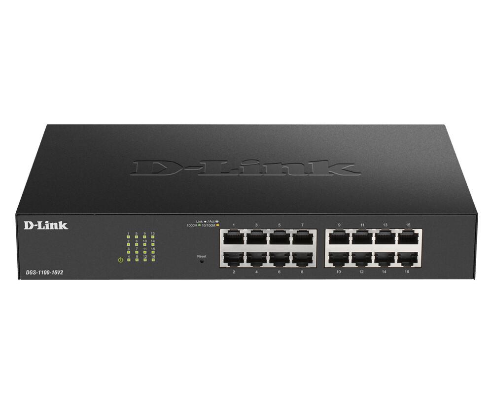 D-Link DGS-1100-16V2 Управляем L2 Gigabit Ethernet (10/100/1000) Черен | JAR Computers D-Link DGS-1100-16V2 Управляем L2 Gigabit Ethernet (10/100/1000) Черен