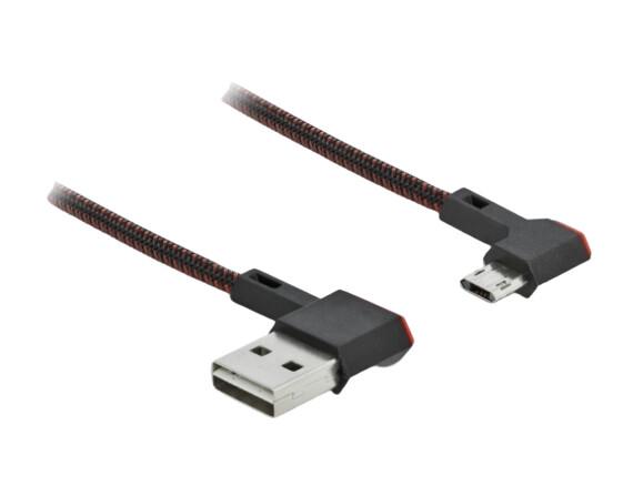 DeLOCK 85269 USB кабел USB 2.0 0,2 м USB A Micro-USB B Черен
