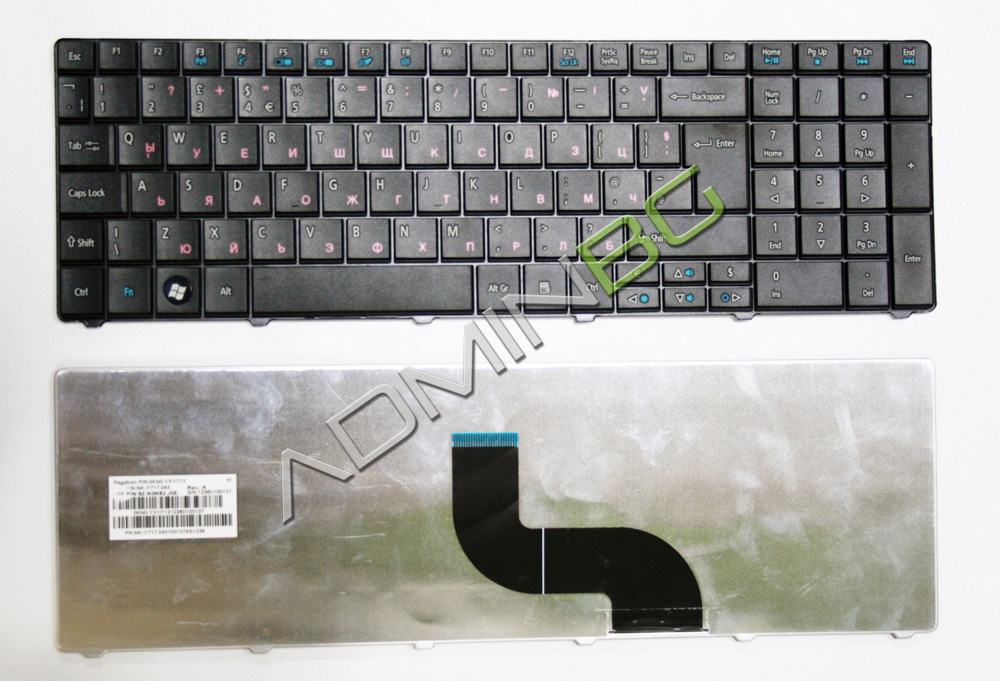 Клавиатура за лаптоп Acer TravelMate 5740 5740G Aspire E1-521 E1-531 US/UK с Кирилица | JAR Computers Клавиатура за лаптоп Acer TravelMate 5740 5740G Aspire E1-521 E1-531 US/UK с Кирилица
