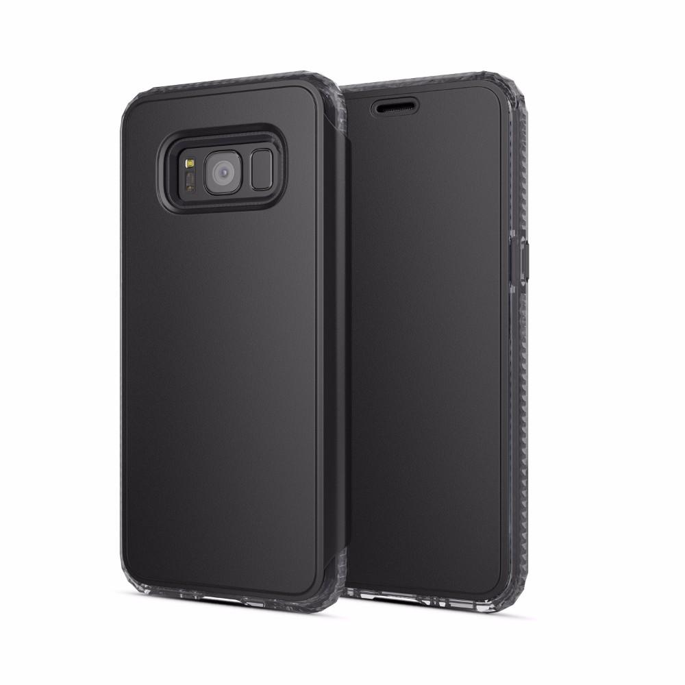 Кожен флип калъф с висока защита за Samsung Galaxy S8 - SoSkild Defend Wallet (тъмносин) | JAR Computers Кожен флип калъф с висока защита за Samsung Galaxy S8 - SoSkild Defend Wallet (тъмносин)