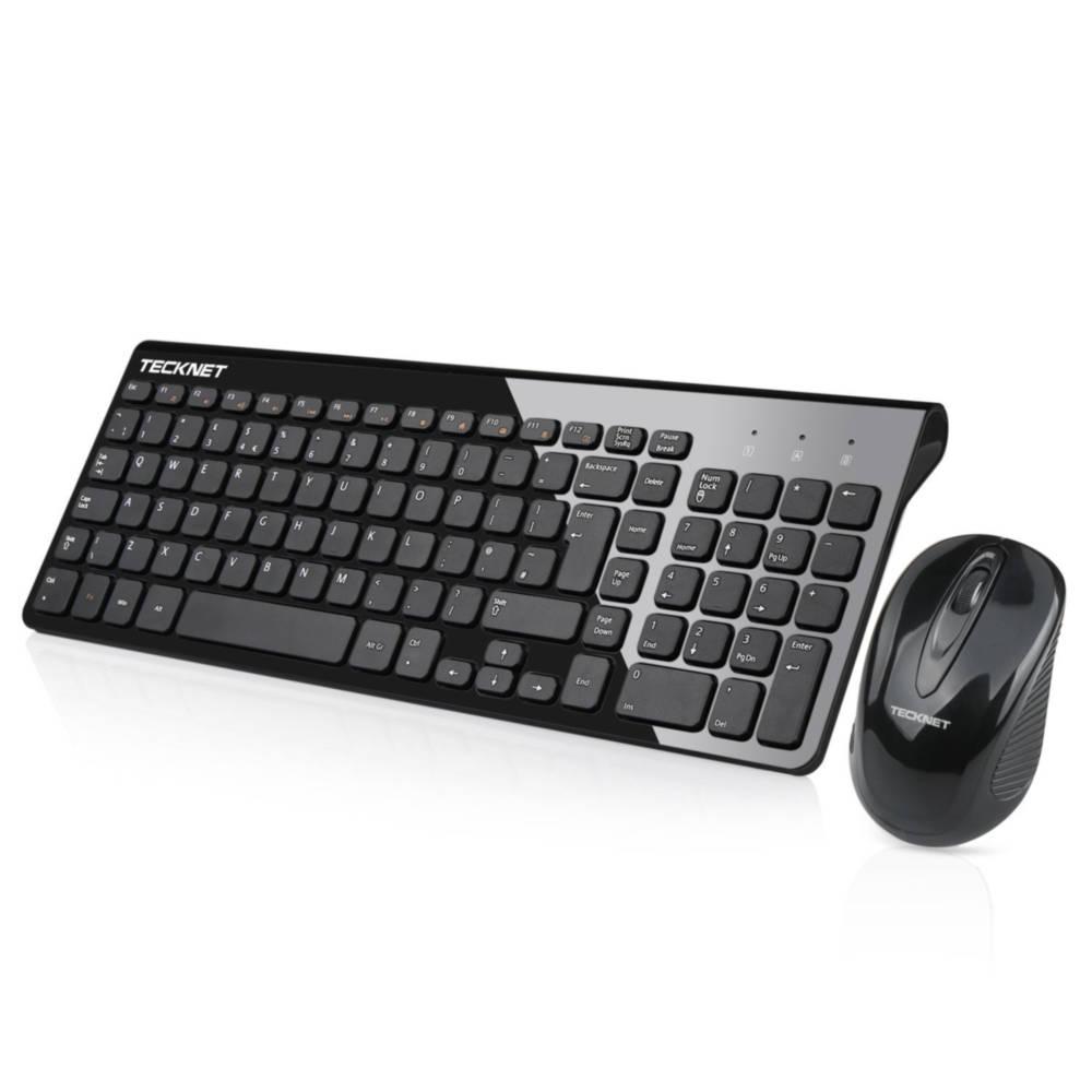 Комплект устойчива на течности клавиатура и безжична мишка за офиса - Tecknet Office Slim X615 2.4G (черен) | JAR Computers Комплект устойчива на течности клавиатура и безжична мишка за офиса - Tecknet Office Slim X615 2.4G (черен)