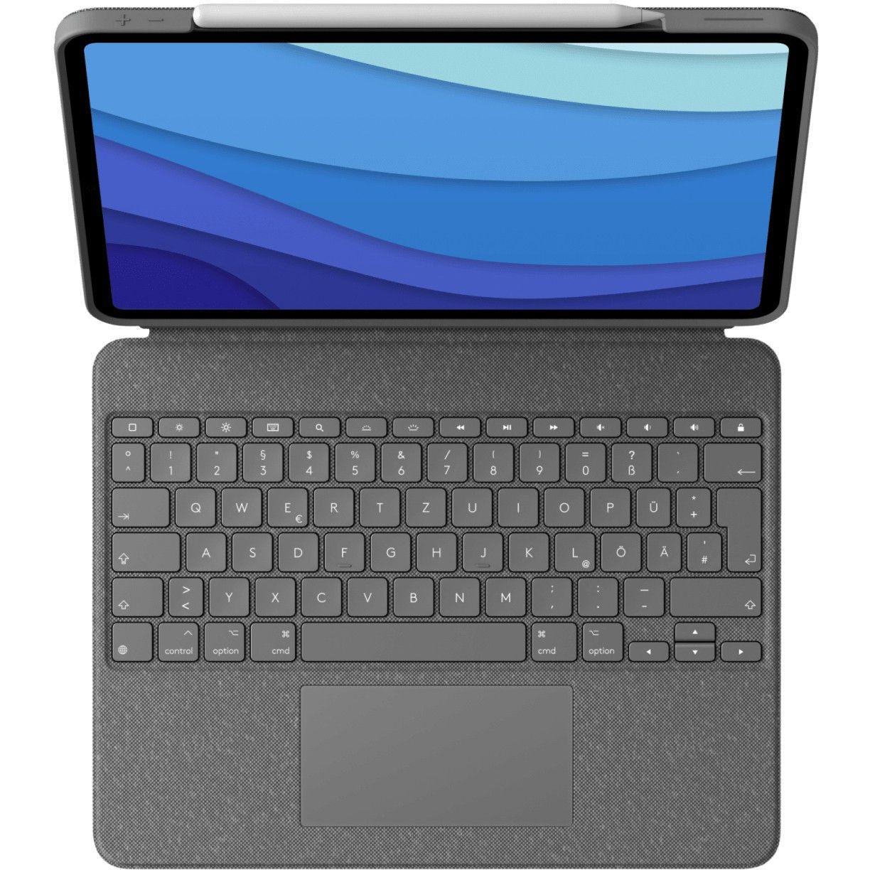 Logitech Combo Touch Tastatur Trackpad Apple iPad 12.9" (5. Gen.) Gray | JAR Computers Logitech Combo Touch Tastatur Trackpad Apple iPad 12.9" (5. Gen.) Gray