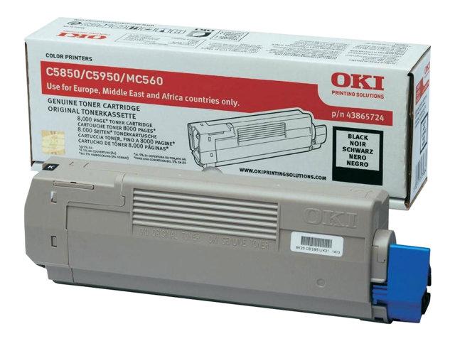 OKI C5850 C5950 toner cartridge black standard capacity 8.000 pages 1-pack