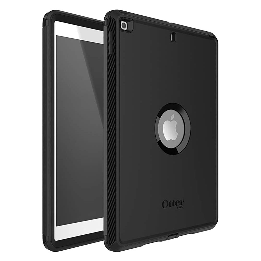 Otterbox Defender Case - кейс с изключителна защита и поставка за iPad 7 (2019), iPad 8 (2020) и iPad 9 (2021) (черен)
