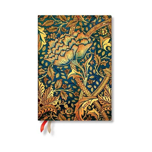 Paperblanks Планер William Morris Windrush, Midi, хоризонтален, мека корица, 88 листа, за 2026 година | JAR Computers Paperblanks Планер William Morris Windrush, Midi, хоризонтален, мека корица, 88 листа, за 2026 година