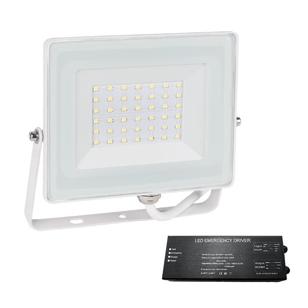 STELLAR HELIOS LED ПРОЖЕКТОР 30W 4000K БЯЛ+ АВАРИЕН БЛОК
