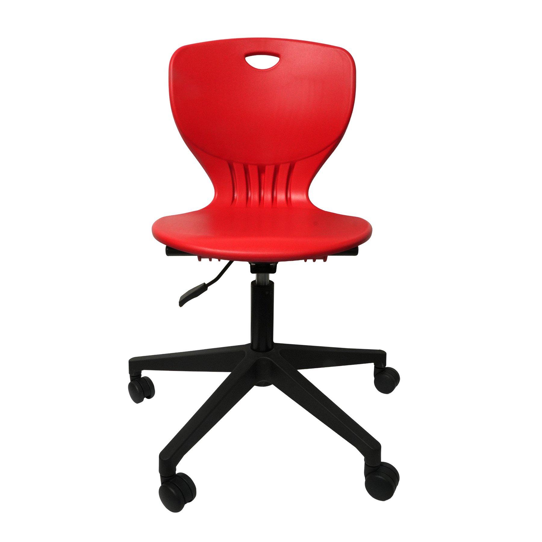 Ученически стол RFG Maxima Move Black, полипропилен, до 120 kg, червен | JAR Computers Ученически стол RFG Maxima Move Black, полипропилен, до 120 kg, червен