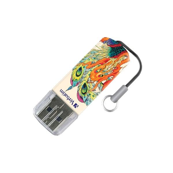 Verbatim USB флаш памет Mini Tattoo, USB 2.0, 16 GB, феникс | JAR Computers Verbatim USB флаш памет Mini Tattoo, USB 2.0, 16 GB, феникс