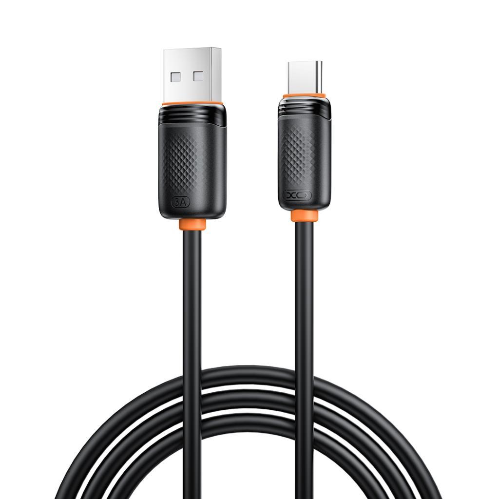 XO Кабел USB-A - Type-C, 1м, 3A /черен/ - NB302 | JAR Computers XO Кабел USB-A - Type-C, 1м, 3A /черен/ - NB302