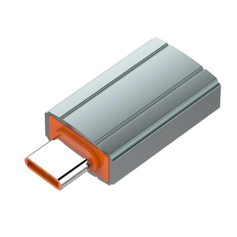 Адаптер от USB-C мъжко към USB-A женско за мобилни устройства с USB-C порт (сив) - LDNIO USB-C to USB-A Adapter OTG | JAR Computers Адаптер от USB-C мъжко към USB-A женско за мобилни устройства с USB-C порт (сив) - LDNIO USB-C to USB-A Adapter OTG