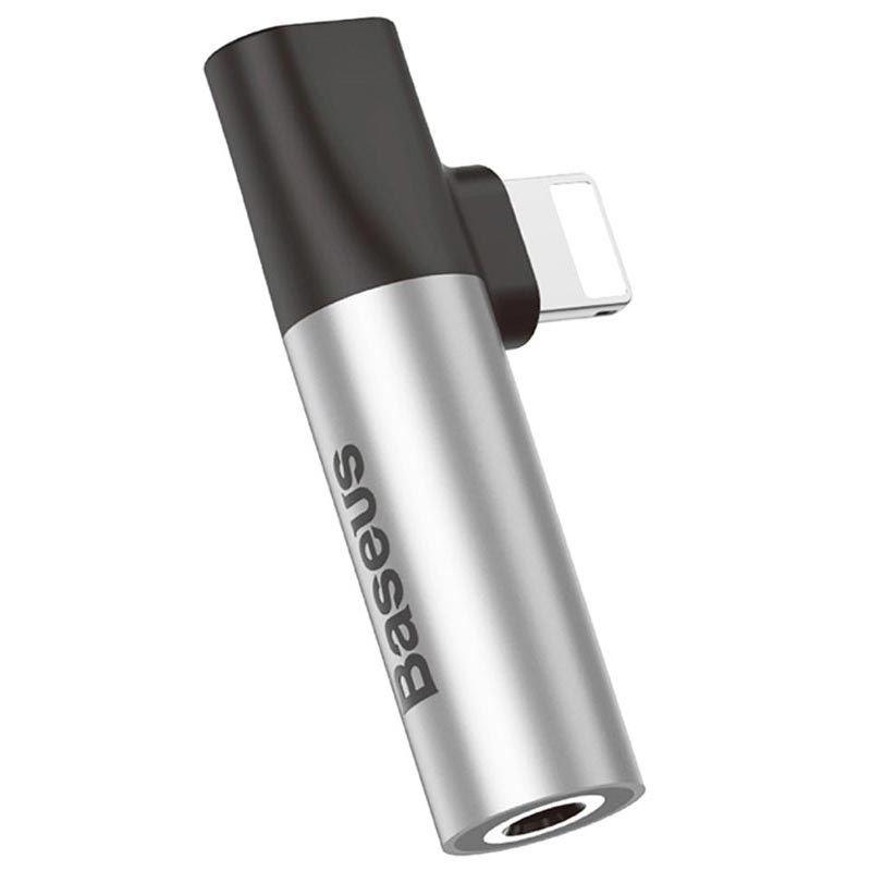 Baseus Lightning & Audio Adapter (CALL43-S1) - Lightning адаптер с Lightning порт и 3.5 мм аудио вход за устройства с Lightning порт (сребрист) | JAR Computers Baseus Lightning & Audio Adapter (CALL43-S1) - Lightning адаптер с Lightning порт и 3.5 мм аудио вход за устройства с Lightning порт (сребрист)