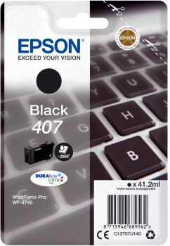 Epson 407L Клавиатура – единичен цвят мастило DURABrite Ultra – черно | JAR Computers Epson 407L Клавиатура – единичен цвят мастило DURABrite Ultra – черно