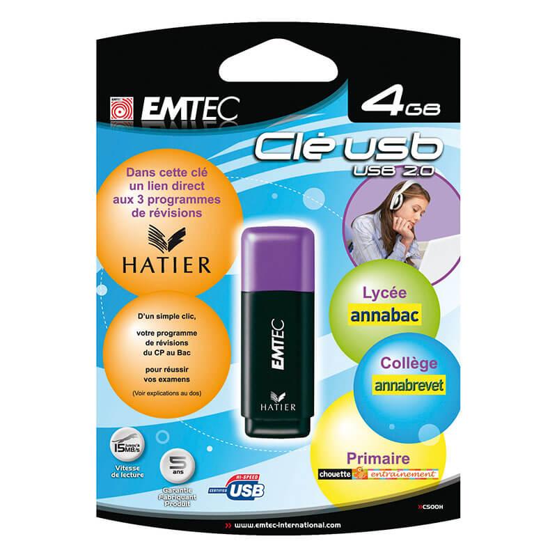 Флаш памет 4GB - Emtec C500H USB 2.0 4GB (черен-лилав) | JAR Computers Флаш памет 4GB - Emtec C500H USB 2.0 4GB (черен-лилав)
