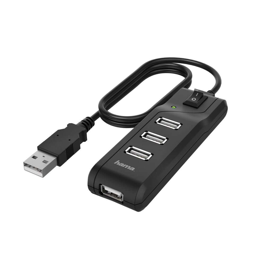 Hama 00200118 интерфейсен хъб USB 2.0 480 Мбит/с Черен | JAR Computers Hama 00200118 интерфейсен хъб USB 2.0 480 Мбит/с Черен