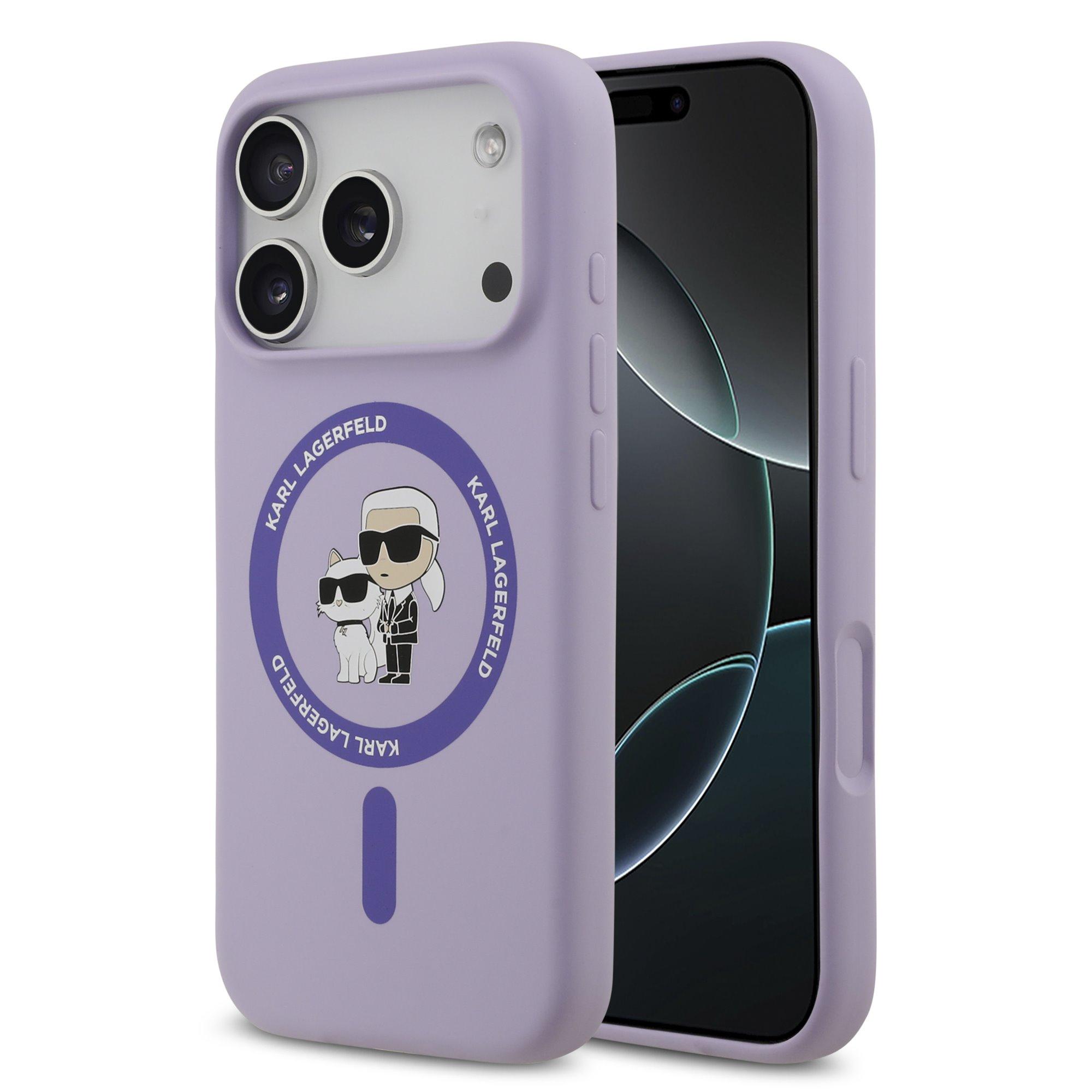 Karl Lagerfeld Калъф Apple iPhone 17 Pro Max, Liquid Silicone K/C MagSafe /лилав/ - KLHMP17XSCMKCRHU | JAR Computers Karl Lagerfeld Калъф Apple iPhone 17 Pro Max, Liquid Silicone K/C MagSafe /лилав/ - KLHMP17XSCMKCRHU