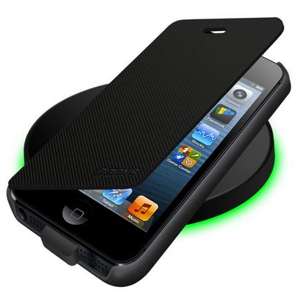 Кейс и станция за безжично зареждане на iPhone 5, iPhone 5S, iPhone SE, iPhone 5C - Zens Wireless Charging Flip Cover Bundle (черен) | JAR Computers Кейс и станция за безжично зареждане на iPhone 5, iPhone 5S, iPhone SE, iPhone 5C - Zens Wireless Charging Flip Cover Bundle (черен)