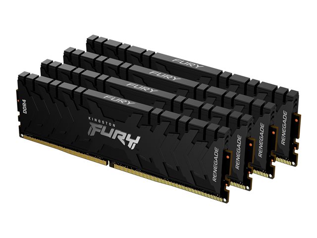 KINGSTON 64GB 2666MHz DDR4 CL13 DIMM Kit of 4 1Gx8 FURY Renegade Black