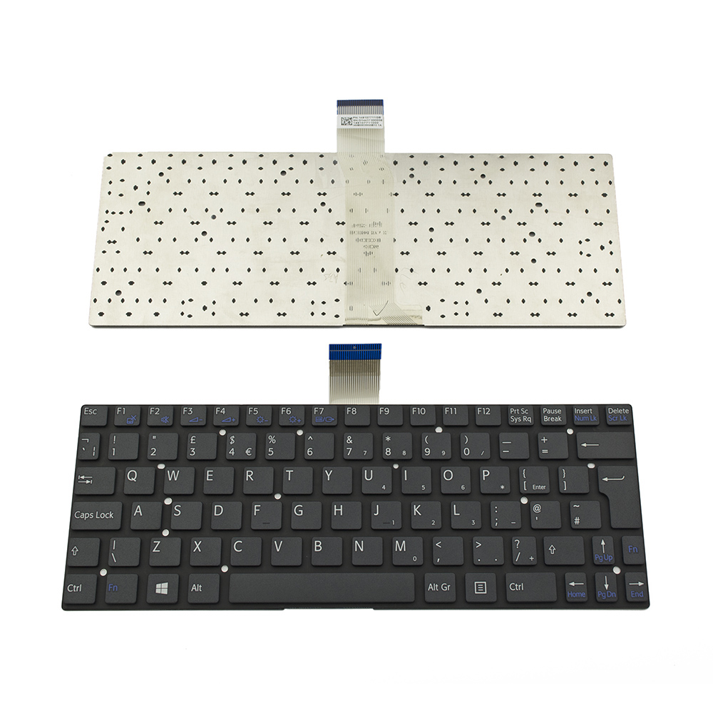 Клавиатура за лаптоп Sony Vaio SVT11 Черна Без Рамка (Голям Ентър) / Black Without Frame UK | JAR Computers Клавиатура за лаптоп Sony Vaio SVT11 Черна Без Рамка (Голям Ентър) / Black Without Frame UK
