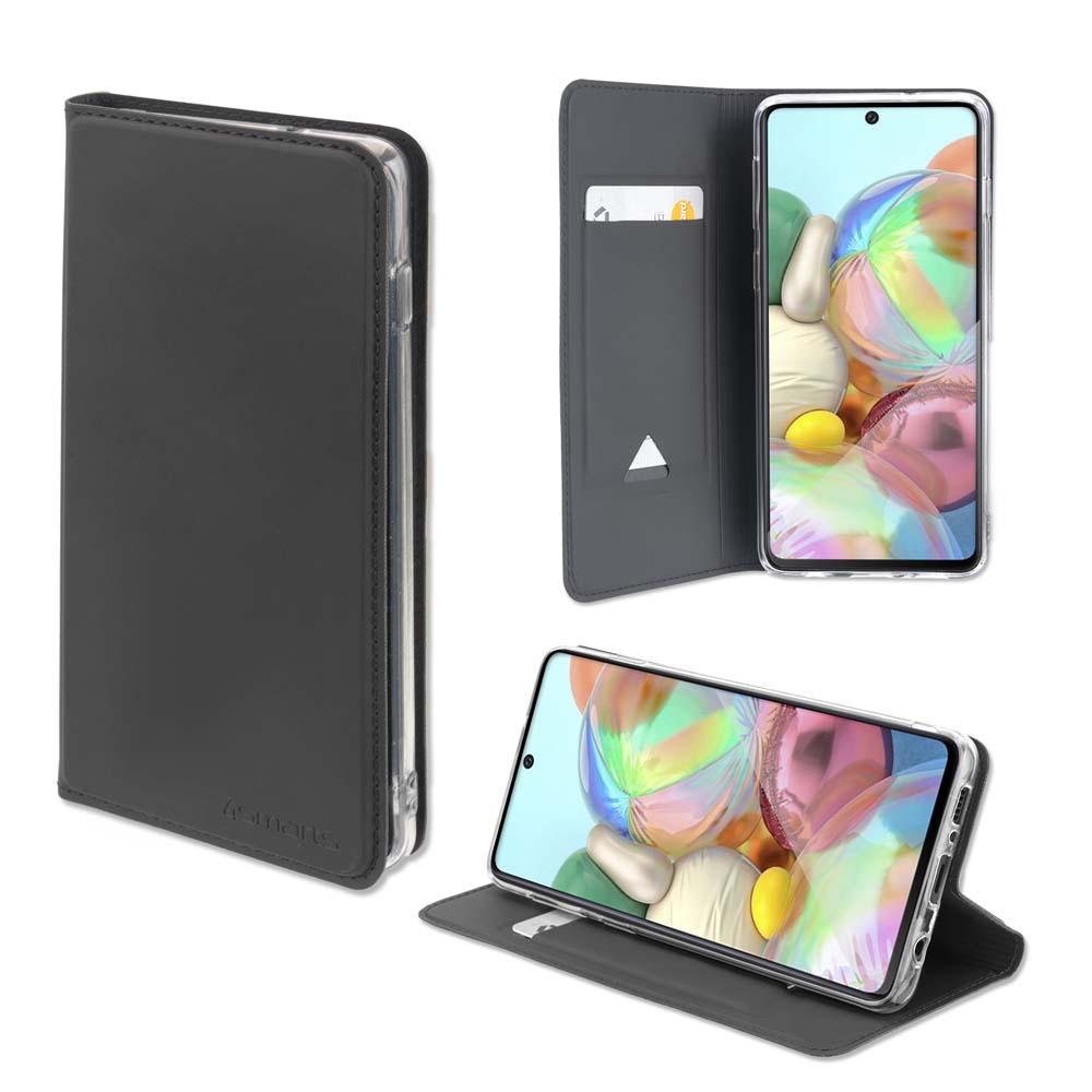 Кожен калъф с поставка и отделение за кр. карта за Samsung Galaxy A51 - 4smarts Flip Case URBAN Lite (черен) | JAR Computers Кожен калъф с поставка и отделение за кр. карта за Samsung Galaxy A51 - 4smarts Flip Case URBAN Lite (черен)