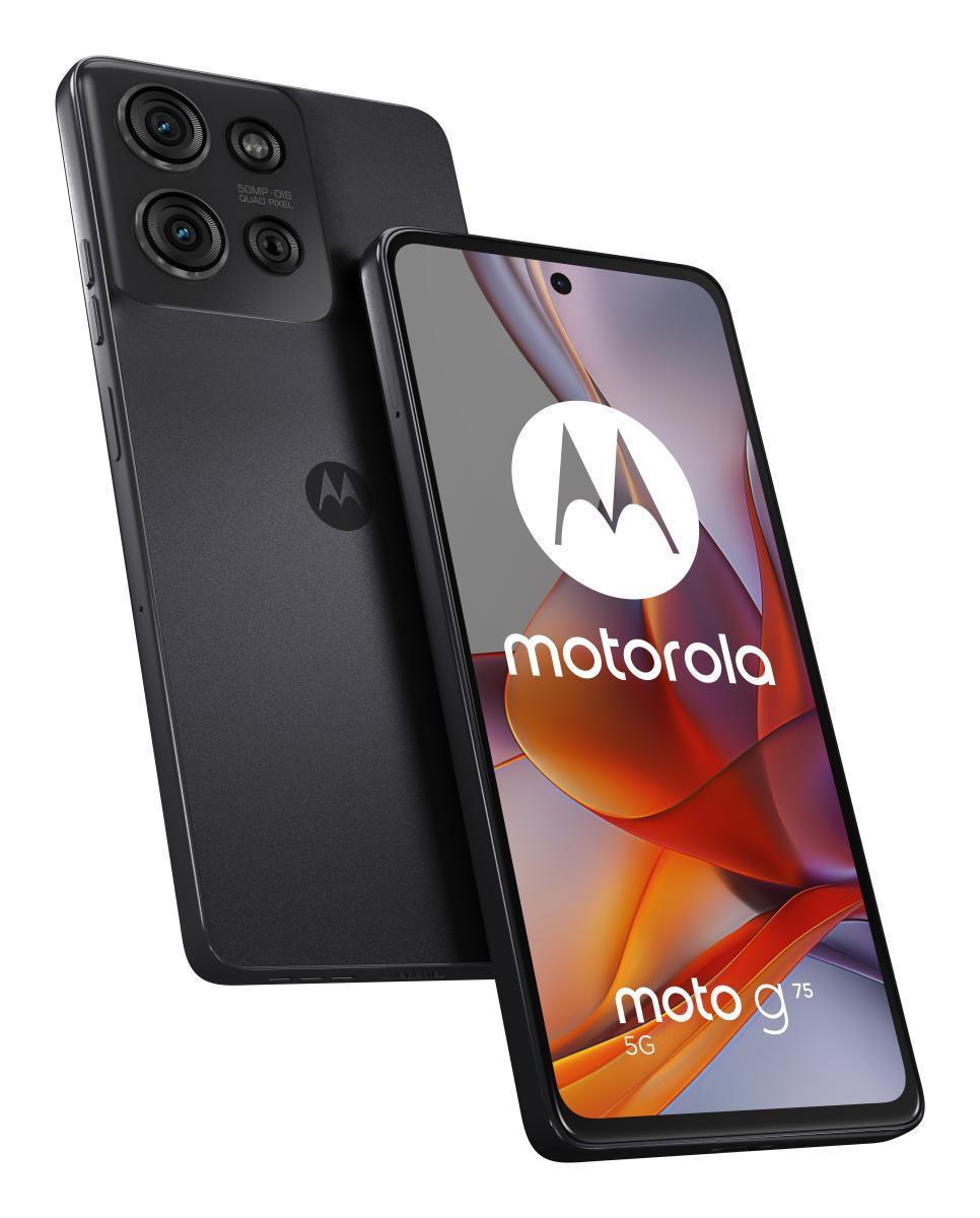 Motorola moto g75 5G 17.2 cm (6.78") Hybrid Dual SIM Android 14 USB Type-C 8 GB 128 GB 5000 mAh Grey | JAR Computers Motorola moto g75 5G 17.2 cm (6.78") Hybrid Dual SIM Android 14 USB Type-C 8 GB 128 GB 5000 mAh Grey