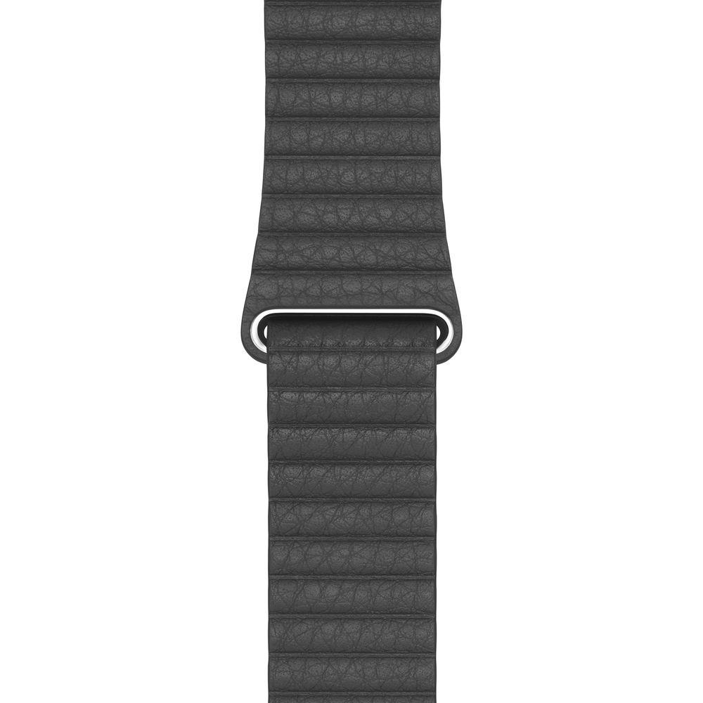 Оригинална кожена каишка за Apple Watch 42мм, 44мм, 45мм, 46мм, Ultra, Ultra 2 49мм (черен) - Apple Black Leather Loop Medium (разопакован продукт) | JAR Computers Оригинална кожена каишка за Apple Watch 42мм, 44мм, 45мм, 46мм, Ultra, Ultra 2 49мм (черен) - Apple Black Leather Loop Medium (разопакован продукт)