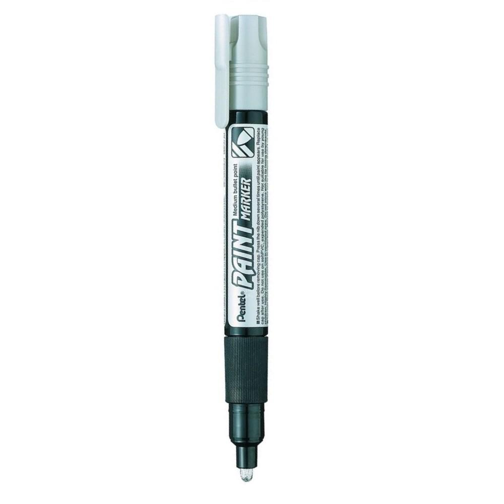 Paint маркер Pentel MMP20, объл връх 4 мм, сребърен | JAR Computers Paint маркер Pentel MMP20, объл връх 4 мм, сребърен