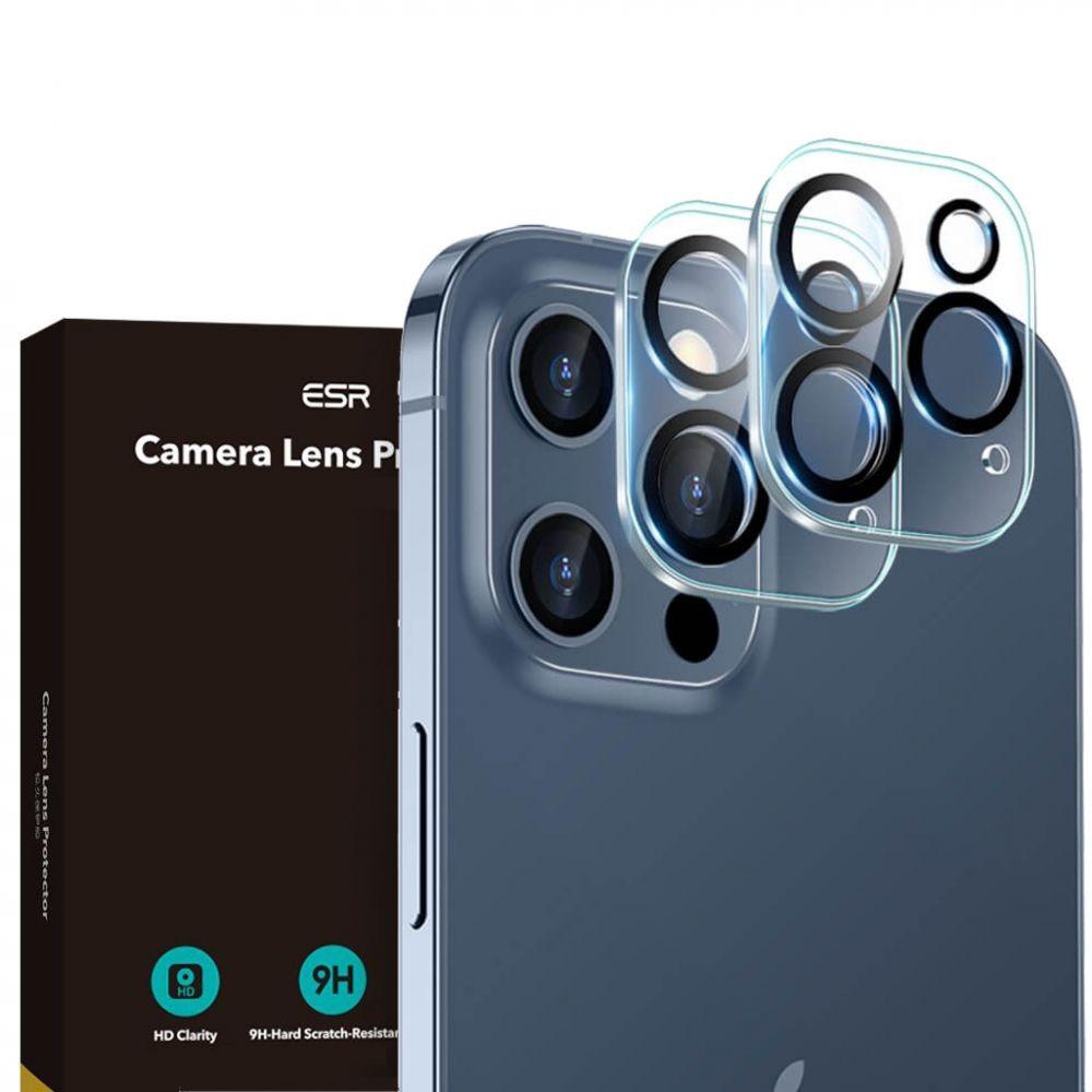 Предпазни стъклени защитни покрития за камерата на iPhone 12 Pro (2 броя) - ESR Camera Lens Protector (прозрачен) | JAR Computers Предпазни стъклени защитни покрития за камерата на iPhone 12 Pro (2 броя) - ESR Camera Lens Protector (прозрачен)