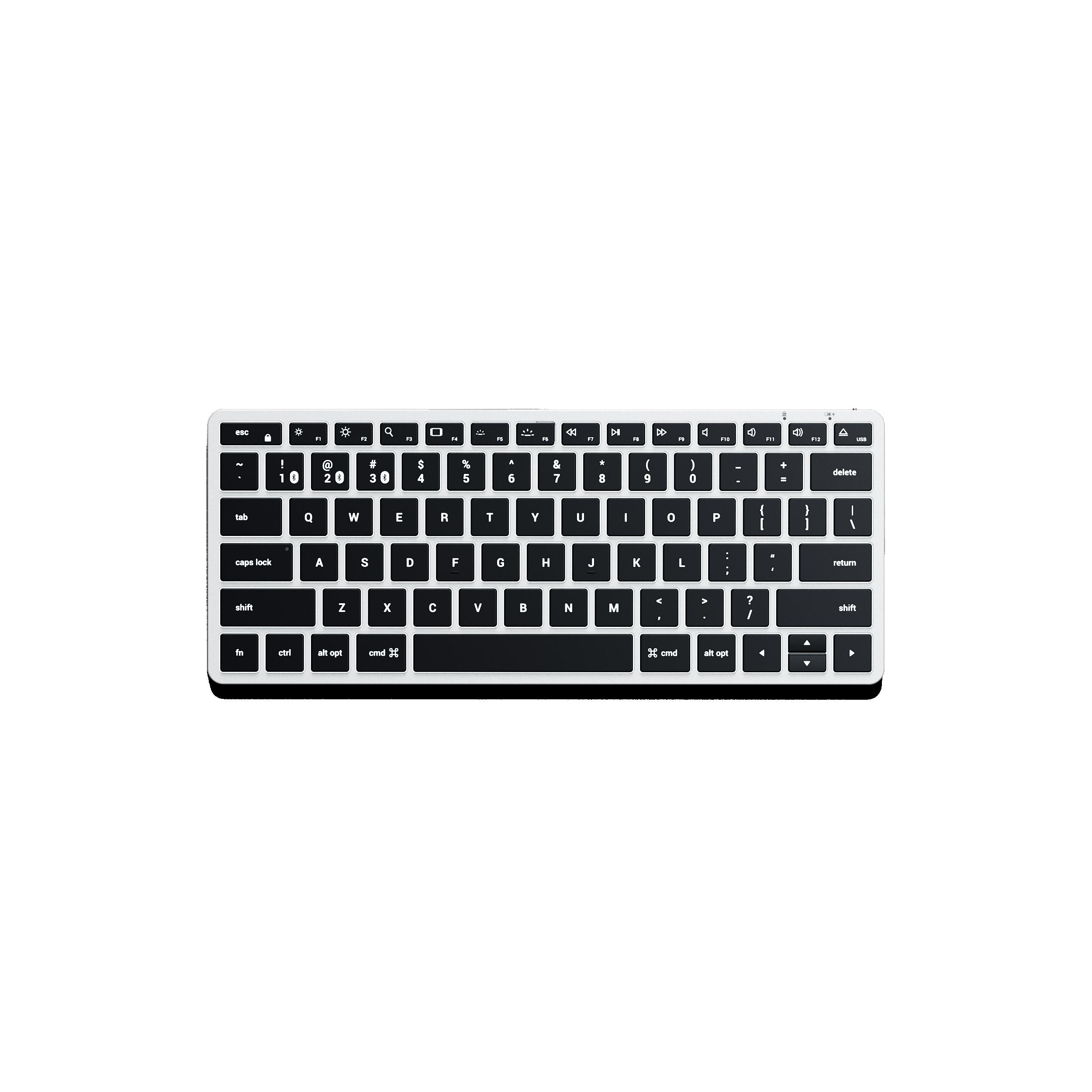 Satechi Slim X1 Bluetooth Keyboard US - Silver | JAR Computers Satechi Slim X1 Bluetooth Keyboard US - Silver