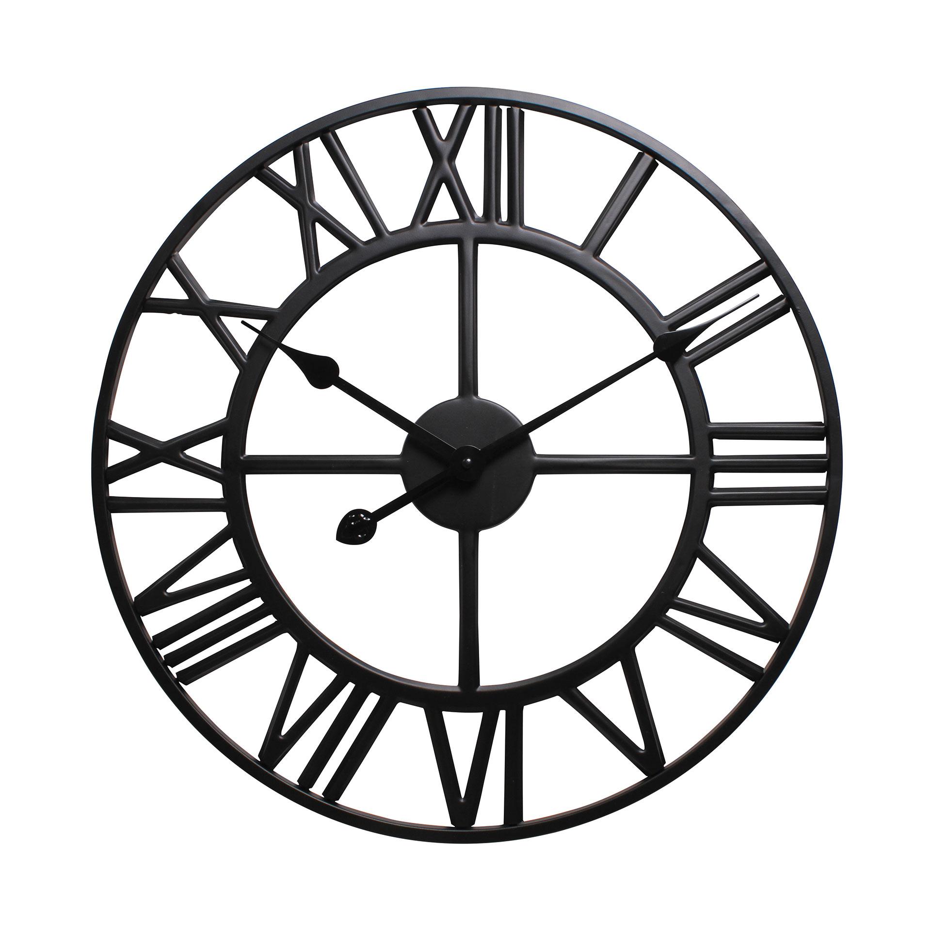 Splendid Стенен часовник Solar 2, диаметър 60 cm, черен