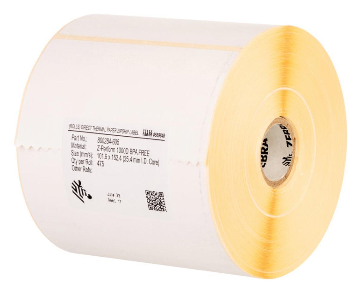 Zebra Z-Perform 1000T White Self-adhesive printer label | JAR Computers Zebra Z-Perform 1000T White Self-adhesive printer label